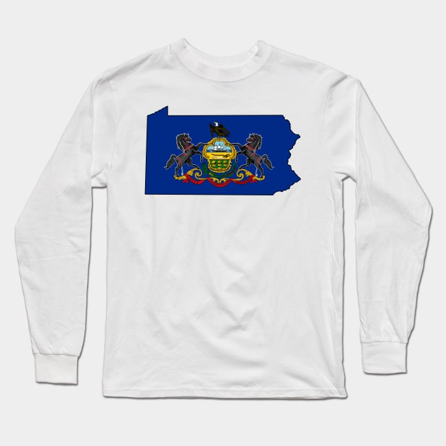 Pennsylvania Love Long Sleeve T-Shirt by somekindofguru